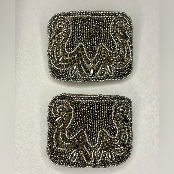 Beautiful Vintage Beaded Shoe Clips - Picture 7 of 10